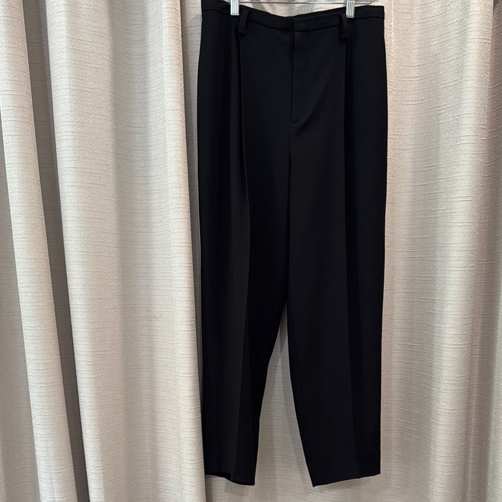 Ellen Tracy Vintage High Waist Black Dress Pants Tapered Fit Womens size 12